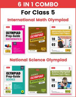 MTG Class-5 Mathematics & Science (IMO-NSO) Olympiad Workbook, Prep-Guide & Previous Years Papers (PYQs) - SOF Olympiad Books For 2025-26 Exam (Set of 6 Books)