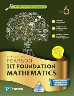 Pearson IIT Foundation'24 Mathematics Class 6, As Per CBSE, ICSE . For JEE|NEET|NSTE|Olympiad|Free access to vidoes 6e