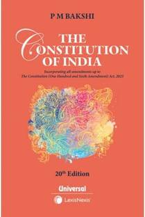 The Constitution of India | 20th Edition  - P M Bakshi Constitution of India