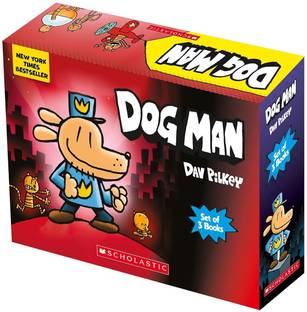Dog Man Set of 3 Books: Dog Man, Unleashed, A Tale of Two Kitties, Dav Pilkey, Paperback, English