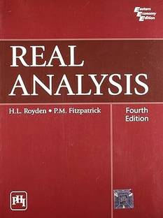 Real Analysis by H.L.Royden, P.M. Fitzpatrick