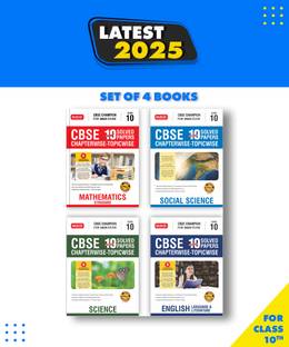 MTG CBSE 10 Years Chapterwise Topicwise Solved Papers With Question Bank Class 10 Science, Mathematics, English & Social-Science Set of 4 Books -CBSE Champion For 2025 Exam| Video Solution of PYP Paperback, MTG Editorial Board|New Latest Edition For 2025-2026