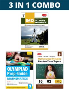 MTG International Mathematics Olympiad (IMO) Workbook, Prep-Guide & Previous Years Papers (PYQs) with Mock Test Paper Class 9 - SOF Olympiad Books For 2024-25 Exam (Set of 3 Books)