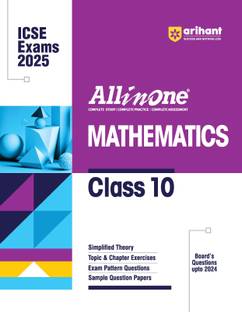 (Old Edition) Arihant All In One MATHEMATICS Class 10th | Based On Latest NCERT For ICSE | Exams 2024 - 2025 | Mind map | All type of Questions | MCQs | Extract Based | VSA | SA & LA | Class - 10th | Mathematics | For Exam 2024-25