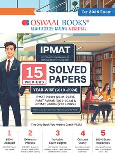 Oswaal Ipmat - 15 Solved Papers Previous Years| Year-Wise (2019 -2024)