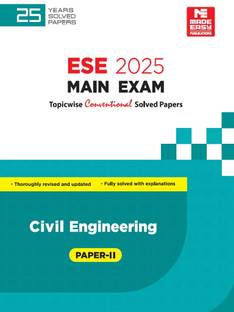 ESE Main 2025 Solved Papers : Civil Engineering Paper II