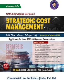 Strategic Cost Management CMA Final (Group 3 - Paper 16)
