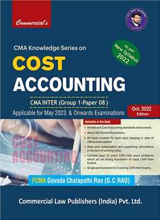 COST ACCOUNTING CMA INTER GROUP - 1 PAPER -8