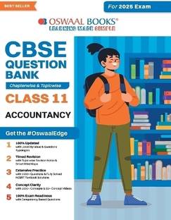 Oswaal CBSE Question Bank Class 11 Accountancy, Chapterwise and Topicwise Solved Papers For 2025 Exams