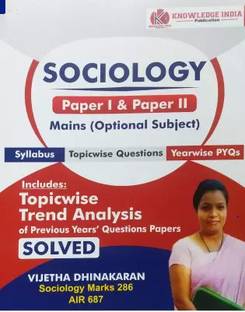 Sociology Paper-1 & Paper -Ii Mains Optional Subject Syllabus Toopicwise Questions Yearwise Pyqs 2024