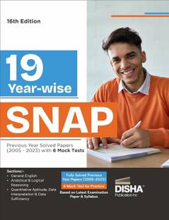 19 Year-wise SNAP Solved Papers (2005 - 2023) with 5 Mock Tests 16th Edition