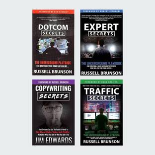 Copywriting Secrets + Traffic Secrets + Dotcom Secrets + Expert Secrets (4 books) (set of 4 books) (Russell Brunson)