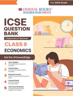Oswaal ICSE Question Bank Class 9 Economics | Chapterwise | Topicwise | Solved Papers | For 2025 Exams