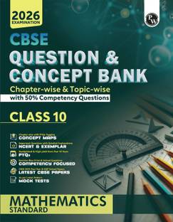 PW CBSE Question & Concept Bank (QCB) Class 10 Mathematics (Std) For 2026 Exams