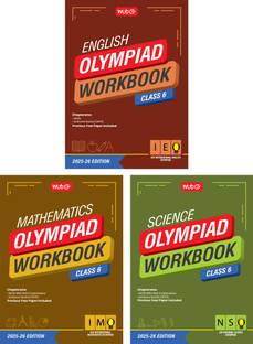 MTG Class-6 NSO-IMO-IEO (Science, Mathematics & English) Olympiad Workbook Combo (Set of 3 Books) | MCQs, & Achievers Section - SOF Olympiad Books For 2025-26 Exam