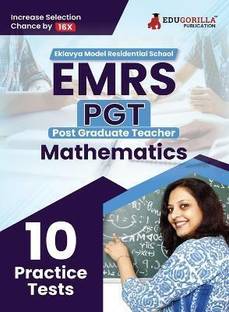 EMRS PGT Mathematics  - 2024 | Eklavya Model Residential School Post Graduate Teacher | 10 Practice Tests (1500 Solved Questions) with Free Access To Online Tests