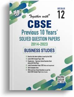 Together with CBSE Class 12 Business Studies Previous 10 Years Solved Question Papers 2014 - 2023 (Chapterwise & Topicwise Solutions) with Latest Sample Papers 2023 (For 2024 Exam)