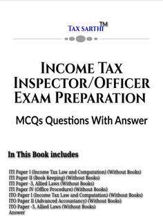 Income Tax Inspector | Officer Exam Preparation | MCQs Questions With Answer