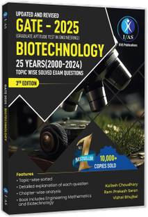 GATE Biotechnology Books  - 2026 | Previous Year Solved Papers (2000 to 2024) with Detailed Solutions (Unit Wise Sorted) | Bestselling Chapter Wise & Topic Wise PYQ Book for GATE Biotechnology BT Exams | Two Brothers Publications