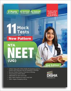 11 Mock Test for New Pattern NTA NEET (UG) | Physics, Chemistry, Biology New Syllabus Test Series | 100% Solutions | OMR Sheets | Rank Predictor