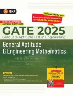 GKP GATE 2025 : General Aptitude & Engineering Mathematics - Guide | GATE Solved Papers from 2022-24