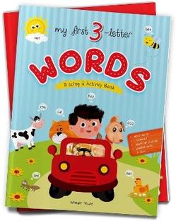 My First 3 Letter Words : Tracing And Activity Book  - By Miss & Chief