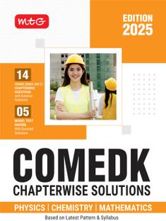 MTG COMEDK Chapterwise Previous 14 Years Questions Papers (PYQ Book) Physics, Chemistry & Mathematics For 2025 Exam | 5 Model Test Papers With Detailed Solutions (Based on Latest Pattern & Syllabus)