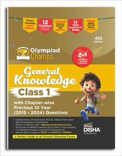 Olympiad Champs General Knowledge Class 1 with Chapter-wise Previous 10 Year (2015 - 2024) Questions 4th Edition | Complete Prep Guide with Theory, PYQs, Past & Practice Exercise |