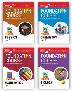 MTG Foundation Course Class 6 Physics, Chemistry, Mathematics & Biology Book (Edition 2025) (Set of 4 Books) For IIT JEE, NEET, NSO Olympiad, CUET, NVS, KVPY & Boards Exam | Based on NCERT Latest Pattern