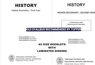 Tamilnadu Board History Books for Class - 11th & 12th Class - (Pack of 2 Books) [Photocopy] Old Edition | Old Tamil History