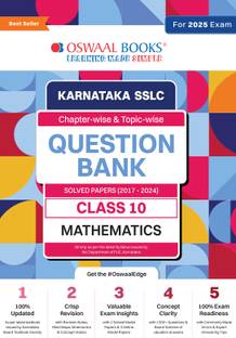 Oswaal Karnataka Sslc Question Bank Class 10 Mathematics Book Chapterwise and Topicwise