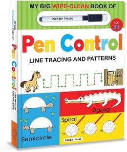My Big Wipe and Clean Book of Pen Control for Kids Line Tracing and Patterns  - By Miss & Chief