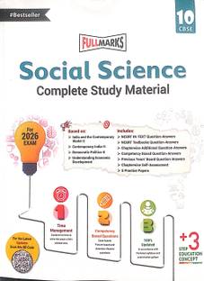 Full Marks Class 10 Social Science Guide Complete Study Material Based On NEP/CBSE Syllabus
