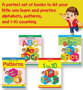 WRITE AND PRACTICE CAPITAL LETTERS, SMALL LETTERS, PATTERNS AND NUMBERS 1 TO 10.