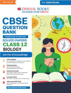 Oswaal CBSE Question Bank Class 12 Biology, Chapterwise and Topicwise Solved Papers For Board Exams 2025