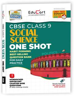 Educart CBSE Class 9 Social Science One-shot Question Bank 2026 (Strictly for 2025-26 Exam)