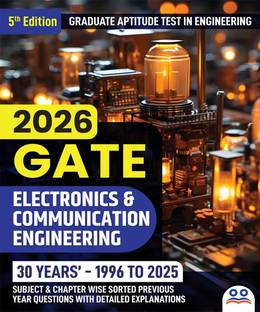 GATE Electronics and Communication Engineering (ECE) PYQ Book  - 2026 | Last 30 Years (1996 to 2025) GATE ECE PYQ Book | Subject & Chapter-wise Sorted Previous Year Questions Papers with Detailed Solutions | Best Seller Previous Year Solved Paper for GATE Electronics & Communication Engineering Exams in India | Two Brothers Publications