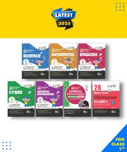 Class 1 Olympiad Champs Combo Science, Mathematics, English, Logical Reasoning, Cyber & Gk with 28 Mock Tests Chapter-Wise Previous 10 Year (2013 - 2022) Questions