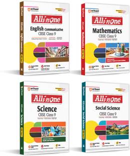 Arihant All In One Combo Class 9th Science, Mathematics, Social Science, English Based On Latest NCERTfor CBSE Exam 2025-26 (Set of 4 Books)