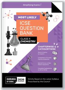 Gurukul By Oswal Chemistry Most Likely Question Bank ICSE Class 10 Exam 2026 - Chapterwise & Categorywise Topics, Comptency Focused Questions, Expert Advice, PYQs, Latest Syllabus, New Paper Pattern