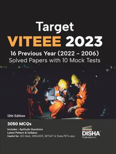 Target Viteee 202316 Previous Year (20222006) Solved Papers with 10 Mock Tests 12th Edition | Physics, Chemistry, Mathematics, & Quantitative Aptitude 3050 Pyqs