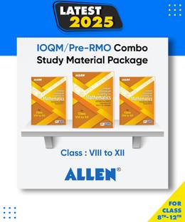 Indian Olympiad Qualifier in Mathematics IOQM/ PRE-RMO Book Part 1 & 2 with Solutions for Class 8 to 12 Set of 3 Books Combo by ALLEN Paperback, ALLEN Expert Faculties|New Latest Edition For 2025-2026