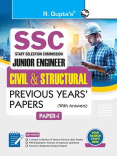 SSC: Civil & Structural (Junior Engineer) Previous Years Paper (Solved): PAPER-I (Objective Type)