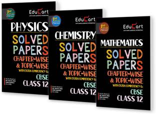 Educart CBSE Class 12 Chapter-Wise Solved Papers 2025-26 – Physics, Chemistry and Mathematics Based on new Syllabus 2026
