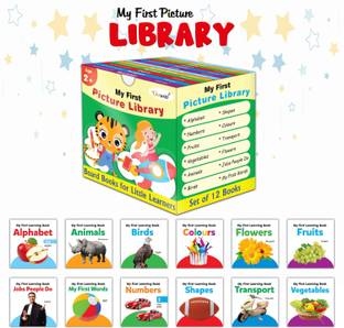 My First Picture Library Box Of 12 (Pre-School Books) | Gift Set For Kids in Green