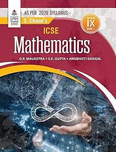 S. Chands ICSE Mathematics Book 1 Class 9 (As Per 2026 Syllabus)