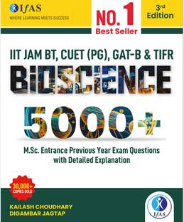 IIT JAM Biotechnology Question Book M.Sc Entrance Previous Year Exam Questions  - 2025 | 5000+ Practice Questions for IIT JAM BT, TIFR, GATE-B & JNU, CUET - Bioscience Question Bank Study book | IFAS Publications