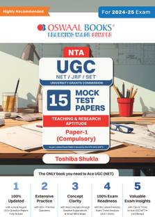 NTA UGC NET/JRF/SET Paper-1: 15 Mock Tests | Teaching& Research Aptitude 2024-25