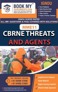 IGNOU MME 11 CBRNE Threats and Agents | Guess Paper | Important Question Answer |Post Graduate Certificate in Medical Management of CBRNE Disasters (PGCMDM)