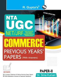 NTA-UGC-NET/JRF : Commerce (PAPER-II) Previous Years' Papers (With Answers)